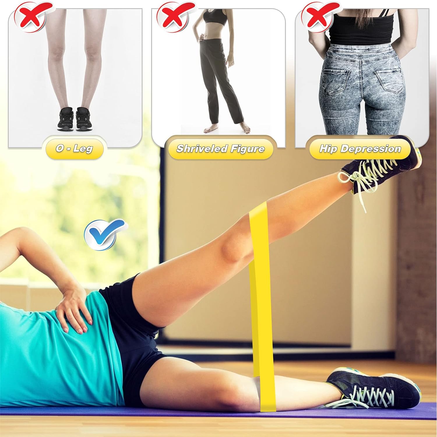 Resistance Bands Set — 5 Levels for Runners