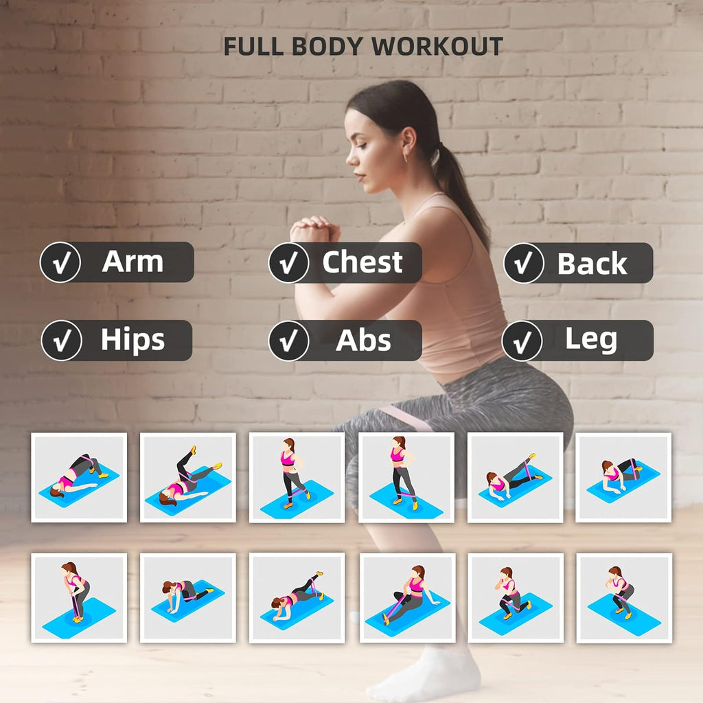 Resistance Bands Set — 5 Levels for Runners