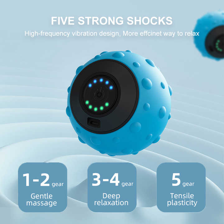 Vibrating Massage Ball — 5-Speed Recovery Tool