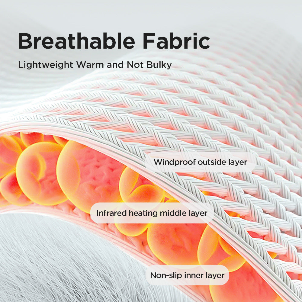 Rechargeable Heated Ankle Wrap — 5 Heat Levels, Vibration