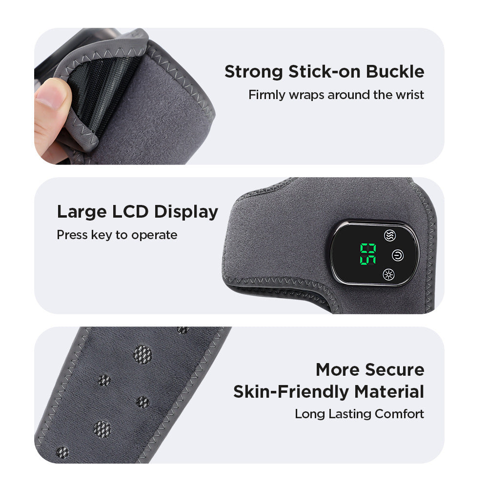 Rechargeable Heated Ankle Wrap — 5 Heat Levels, Vibration
